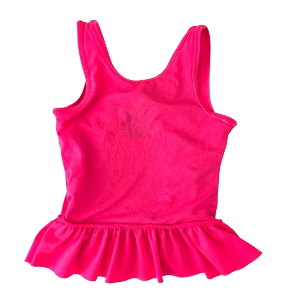 Cat & Jack Girls Swimming Pink Tank Top with Pineapple Design Size 4T